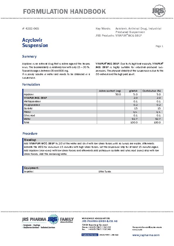 Acyclovir Suspension