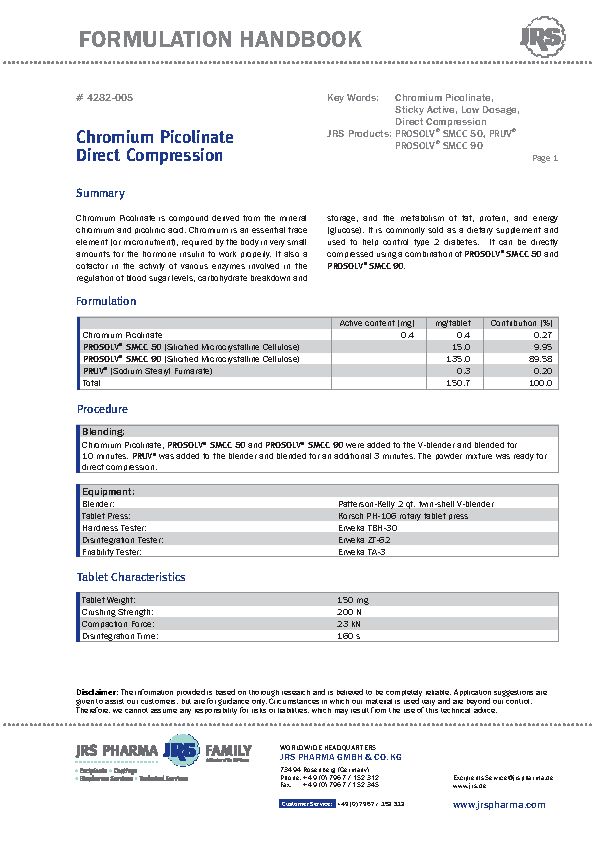 Chromium Picolinate