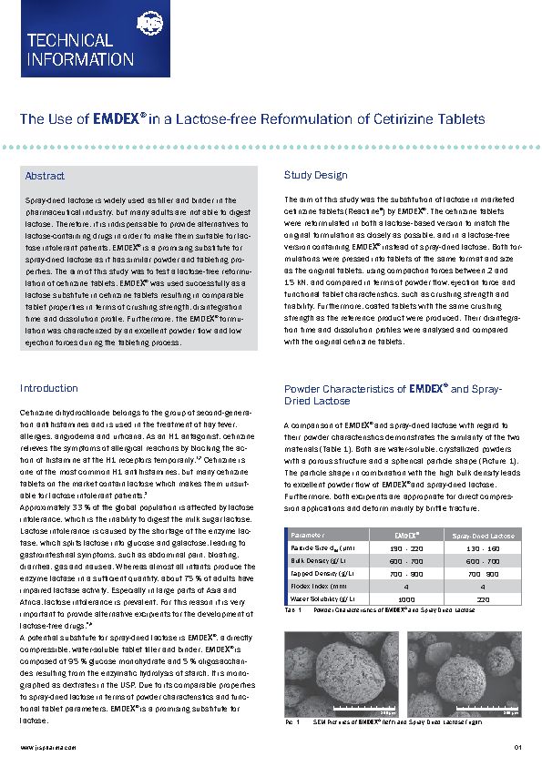 The Use of EMDEX®