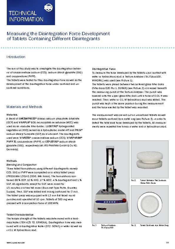 Measuring the Disintegration